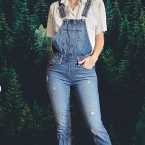 Levi’s Skinny Overalls, Small, 100% Cotton